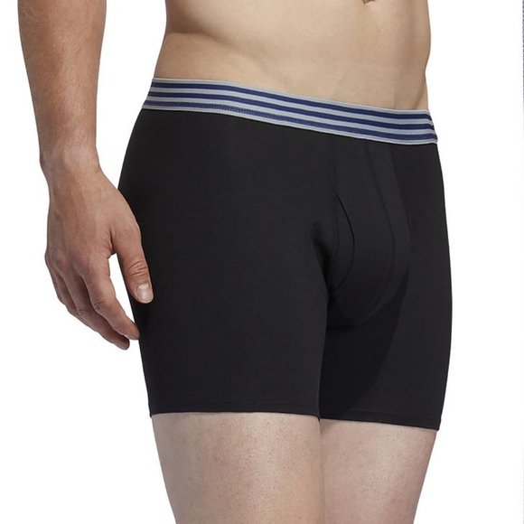 adidas Other - Adidas Athletic Comfort Fit Boxer Briefs 3-pair,  Gray/Black, XX-Large (44-46)